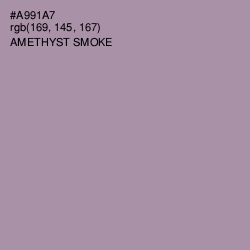 #A991A7 - Amethyst Smoke Color Image