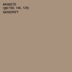 #A9927D - Sandrift Color Image