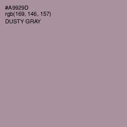 #A9929D - Dusty Gray Color Image