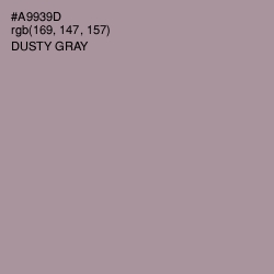 #A9939D - Dusty Gray Color Image