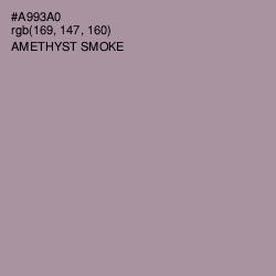 #A993A0 - Amethyst Smoke Color Image