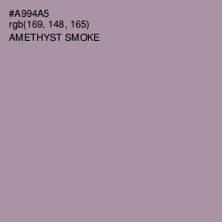 #A994A5 - Amethyst Smoke Color Image