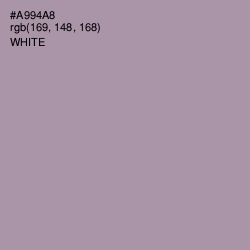 #A994A8 - Amethyst Smoke Color Image