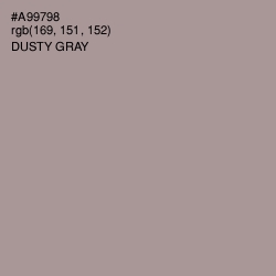 #A99798 - Dusty Gray Color Image