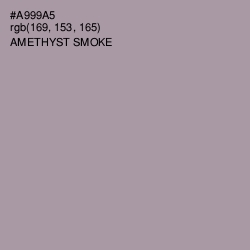 #A999A5 - Amethyst Smoke Color Image