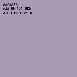 #A99AB6 - Amethyst Smoke Color Image