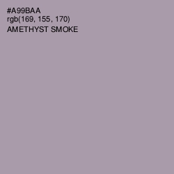 #A99BAA - Amethyst Smoke Color Image