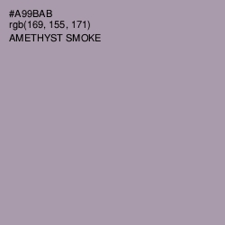 #A99BAB - Amethyst Smoke Color Image