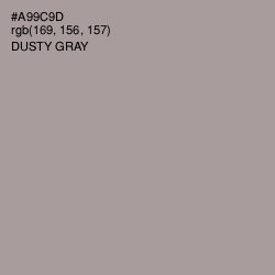 #A99C9D - Dusty Gray Color Image