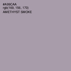 #A99CAA - Amethyst Smoke Color Image