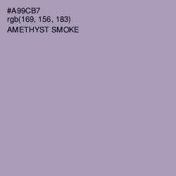 #A99CB7 - Amethyst Smoke Color Image