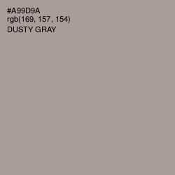 #A99D9A - Dusty Gray Color Image