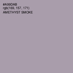 #A99DAB - Amethyst Smoke Color Image