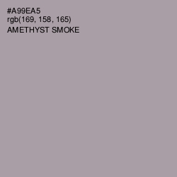 #A99EA5 - Amethyst Smoke Color Image