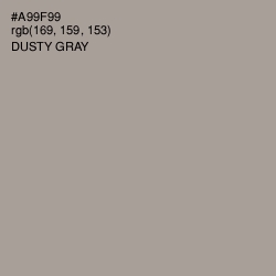 #A99F99 - Dusty Gray Color Image