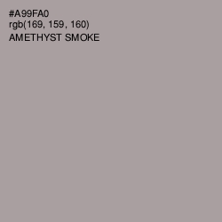 #A99FA0 - Amethyst Smoke Color Image