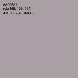 #A99FA4 - Amethyst Smoke Color Image
