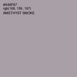 #A99FA7 - Amethyst Smoke Color Image