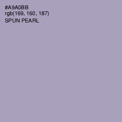 #A9A0BB - Spun Pearl Color Image