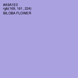#A9A1E0 - Biloba Flower Color Image