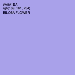 #A9A1EA - Biloba Flower Color Image