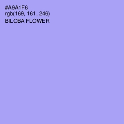 #A9A1F6 - Biloba Flower Color Image