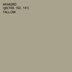 #A9A28D - Tallow Color Image