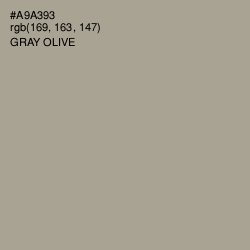 #A9A393 - Gray Olive Color Image