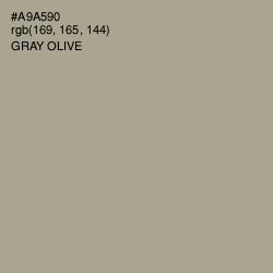 #A9A590 - Gray Olive Color Image