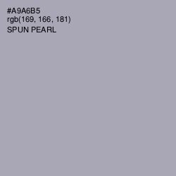 #A9A6B5 - Spun Pearl Color Image