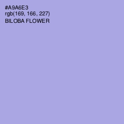 #A9A6E3 - Biloba Flower Color Image