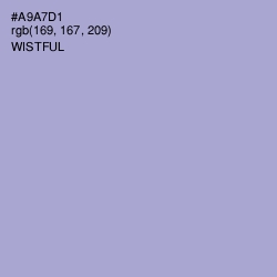 #A9A7D1 - Wistful Color Image