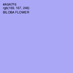 #A9A7F6 - Biloba Flower Color Image