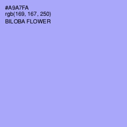 #A9A7FA - Biloba Flower Color Image