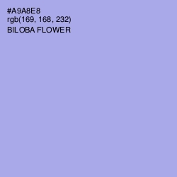 #A9A8E8 - Biloba Flower Color Image