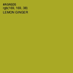 #A9A926 - Lemon Ginger Color Image