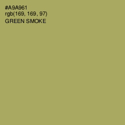 #A9A961 - Green Smoke Color Image