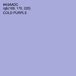 #A9AADC - Cold Purple Color Image