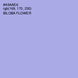 #A9AAE6 - Biloba Flower Color Image