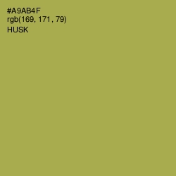 #A9AB4F - Husk Color Image