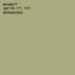 #A9AB7F - Mongoose Color Image