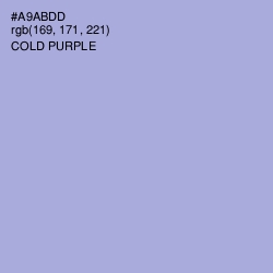 #A9ABDD - Cold Purple Color Image