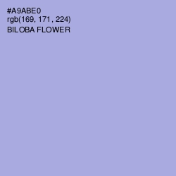#A9ABE0 - Biloba Flower Color Image