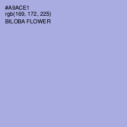 #A9ACE1 - Biloba Flower Color Image