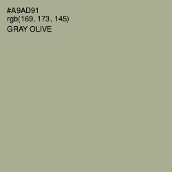 #A9AD91 - Gray Olive Color Image