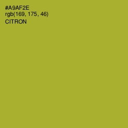 #A9AF2E - Citron Color Image