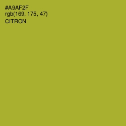 #A9AF2F - Citron Color Image