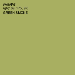 #A9AF61 - Green Smoke Color Image