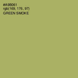 #A9B061 - Green Smoke Color Image