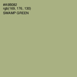 #A9B082 - Swamp Green Color Image